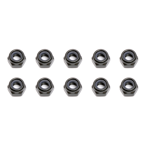 Locknuts, M4, black