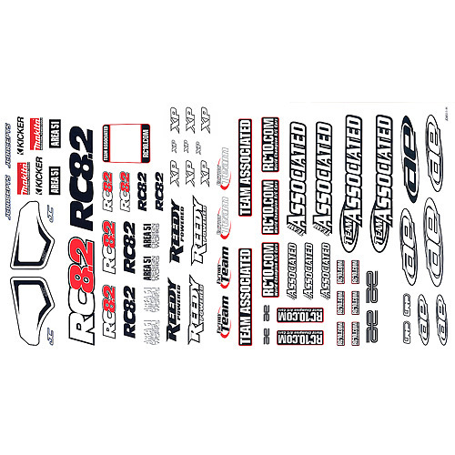 RC8.2 Decal Sheet