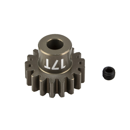 FT Pinion Gear, 17T, MOD 1, 5mm shaft, aluminum