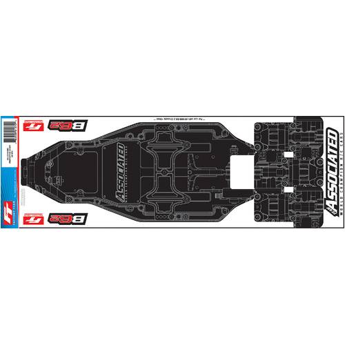 RC10B6.3/B6.2 FT Chassis Protective Sheet, printed