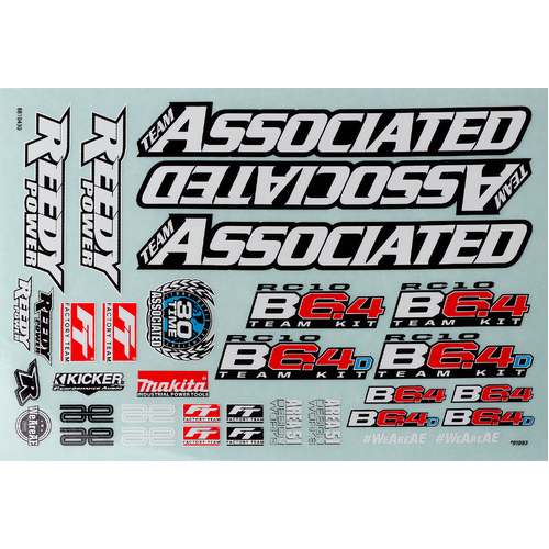 RC10B6.4 Decal Sheet