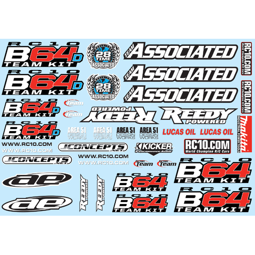 #### B64 Decal Sheet