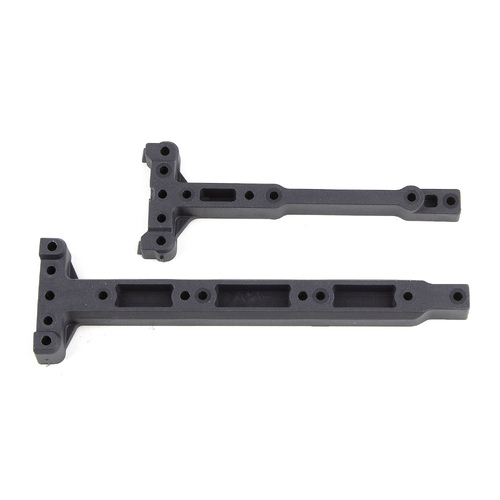 RC10B74 FT Chassis Braces, carbon