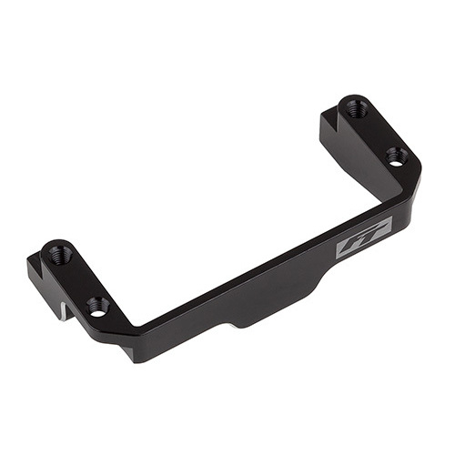 RC10B7 FT One-Piece Servo Mount, black aluminum