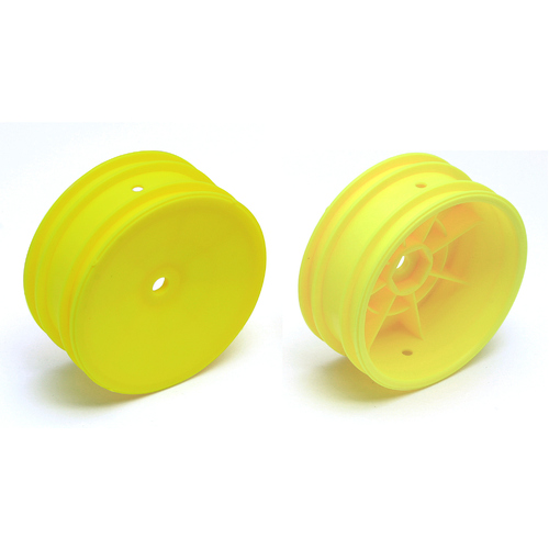 2WD Front Wheels, 2.2 in, 12 mm Hex, yellow