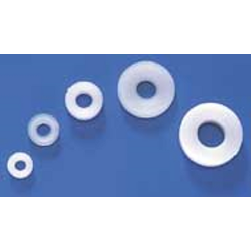 DUBRO 635 NO. 4 NYLON FLAT WASHER (8 PCS PER PACK)