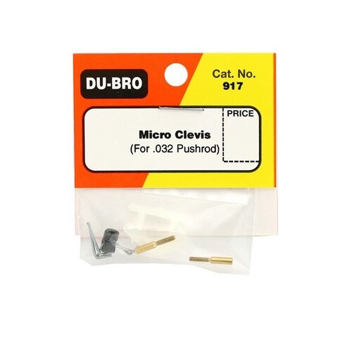 DUBRO 917 MICRO CLEVIS (2 PCS PER PACK)