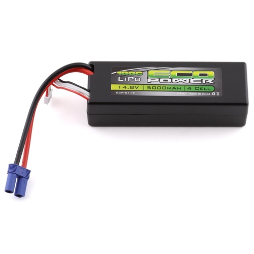 EcoPower "Basher" 4S 100C Hard Case LiPo Battery w/EC5 (14.8V/5000mAh)