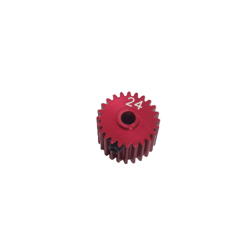 GV EL02411HC MOTOR PINION GEAR - 24T / 3MM (RED COLOR)