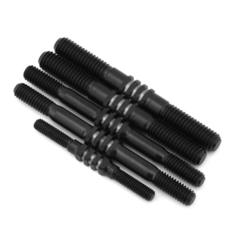 RC8B4.1 Fin Titanium turnbuckle set - stealth black, 5pc. 