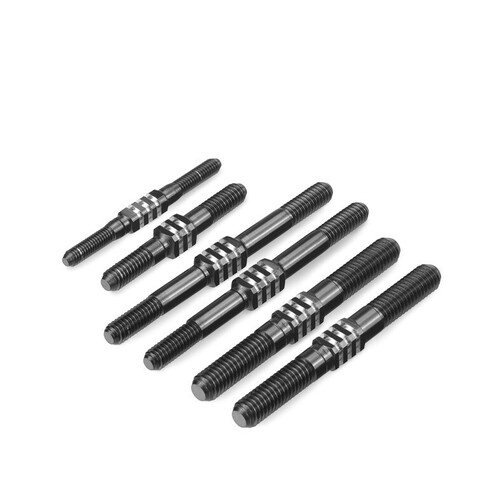 RC8B4 , RC8B4e Fin Titanium turnbuckle set - black, 5pc. 