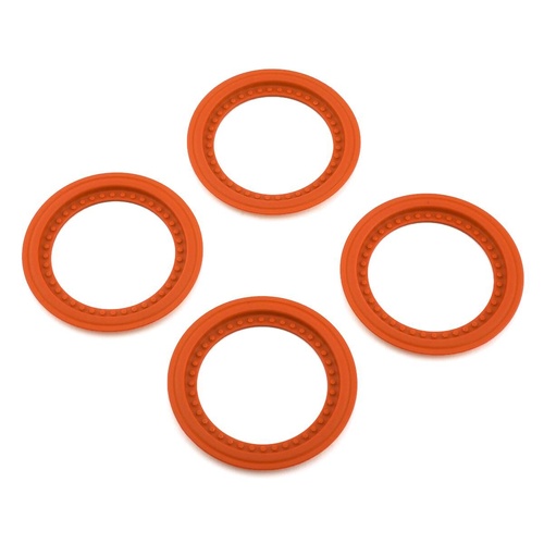 Tribute wheel beadlocks - orange - glue-on set, 4pc. (Fits - #3377 Tribute wheels)