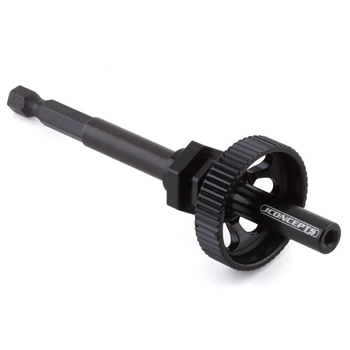 JConcepts tire break-in drill adaptor kit, black