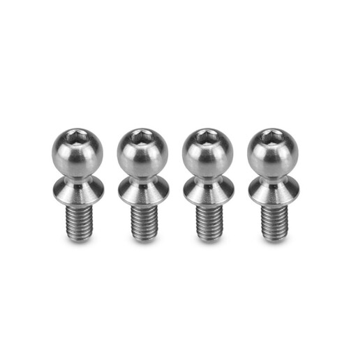 Titanium ball-stud 5.5 x 6mm - Regulator steering linkage, 4pc (Fits - B6, T6, SC6, DR10)