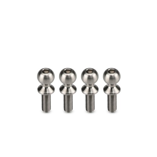 Titanium ball-stud 5.5 x 8mm - Regulator steering linkage, 4pc (Fits - B6, T6, SC6, DR10)