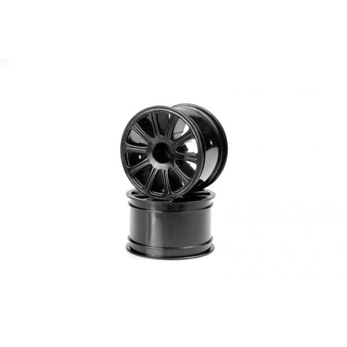 Rulux - 1/16th E-Revo wheel - 2.2" - (black) - 2pc. 