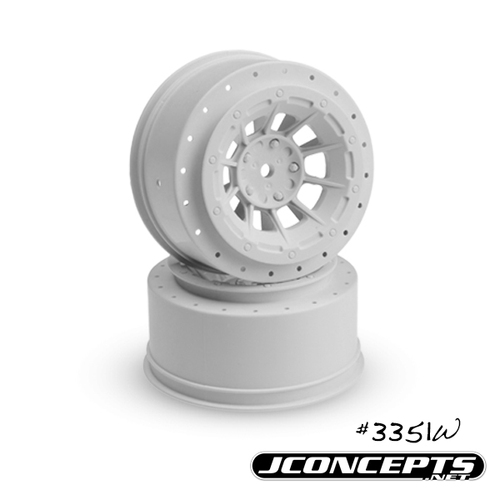 Hazard - Slash rear, Slash 4x4 F&R wheel - (white) - 2pc.