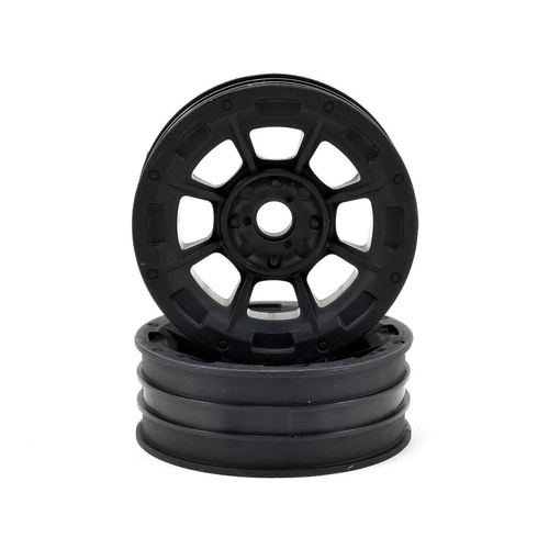 Hazard - 1.9" RC10 front wheel - black (3/16 x 5/16" flanged bearing fit)