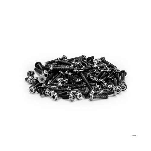 JConcepts - RC10B7 Titanium top hat screw set, upper (black) - 77pc