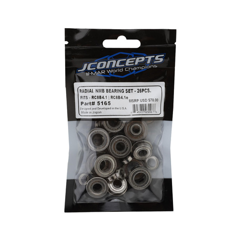 JConcepts - RC8B4.1 , RC8B4.1e Radial NMB bearing set, 26pc - Fits, RC8B4.1 , RC8B4.1e