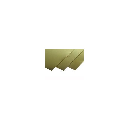 ####K&S 258 SHEET METAL (3IN X 6IN SHEETS) .003 BRASS  (1 SHEET PER BAG)