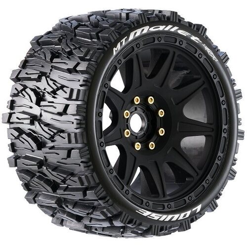 Louise RC Mt-Mallet Speed 1/8 Monster Truck Tires, 0" & 1/2" Offset, 17Mm 17Mm Removable