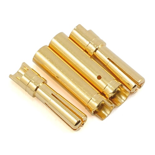 ProTek RC 4.0mm "Super Bullet" Solid Gold Connectors (2 Male/2 Female)