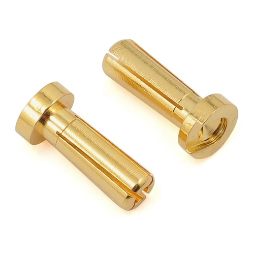 ProTek RC 4mm Low Profile "Super Bullet" Solid Gold Connectors (2 Male)