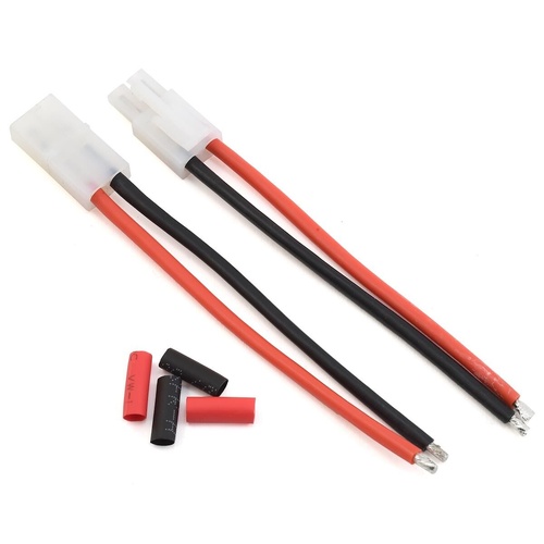 ProTek RC 4" Pigtail Connector Set w/Shrink Tube (1 Female & 1 Male Tamiya)