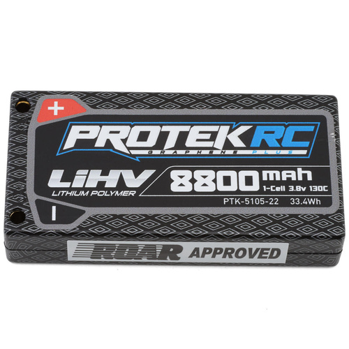 ProTek RC 1S 130C Low IR Si-Graphene + HV LiPo Battery (3.8V/8800mAh)