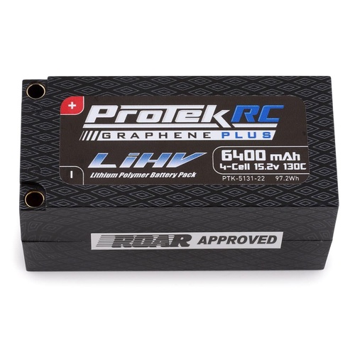 ProTek RC 4S 130C Low IR Si-Graphene+ HV Shorty LiPo Battery (15.2V/6400mAh)