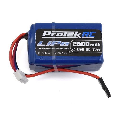 ProTek RC LiPo Hump/Short Receiver Battery Pack (Kyosho/Tekno) (7.4V/2600mAh)