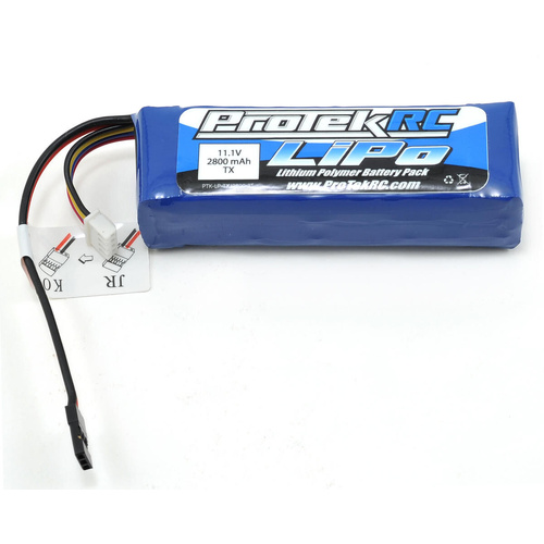 ProTek RC LiPo Transmitter Battery (11.1V/2800mAh) (Futaba/JR/Spektrum/KO)