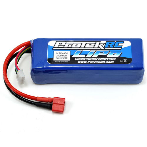 ProTek RC 4S LiPo 20C Battery Pack (14.8V/2100mAh) (Starter Box)