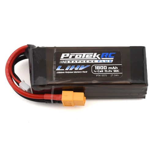 ProTek RC 4S 90C Si-Graphene + HV LiPo Battery w/XT60 Connector (15.2V/1800mAh)