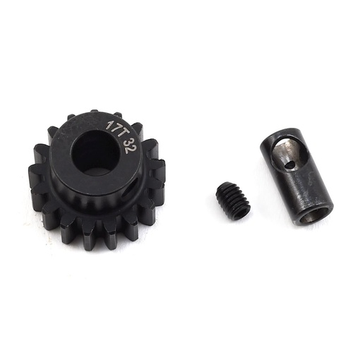 ProTek RC Steel 32P Pinion Gear w/3.17mm Reducer Sleeve (Mod .8) (5mm Bore) (17T)