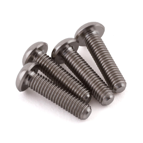 ProTek RC 3x10mm "Grade 5" Titanium Button Head Hex Screw (4)