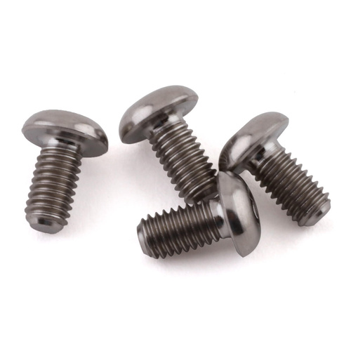 ProTek RC 3x6mm "Grade 5" Titanium Button Head Hex Screw (4)