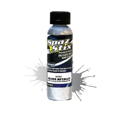 Metallic Silver / Candy Backer Airbrush Paint 2oz