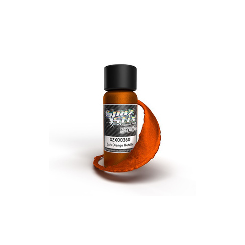  Dark Orange Metallic Airbrush Ready Paint, 2oz Bottle