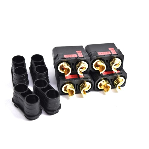 Black QS8 Plug female 4pcs/bag