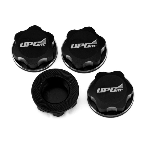 Aluminum 17mm Serrated Wheel Nuts (4) (Black)