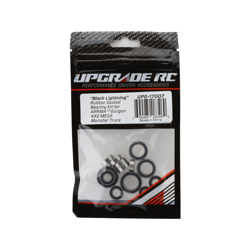 UpGrade RC "Black Lightning" Rubber Sealed Bearing Kit for ARRMA Gorgon 4X2