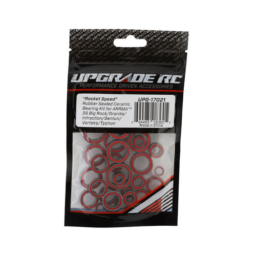 UpGrade RC "Rocket Speed" Rubber Sealed Ceramic Bearing Kit for ARRMA 3S Big