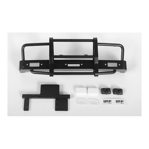 Kangaroo Front Bumper w/Lights for Mojave II 2/4 Door Body Set (Black)