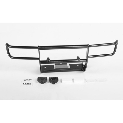 Ranch Front Grille Guard W/Lights for Tamiya 1/10 Isuzu Mu Type X CC-01 (Black)