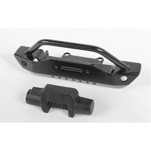 Steel Stinger Front Bumper W/Plastic Winch for 1/18 Gelande II RTR W/Black Rock Body (Black)