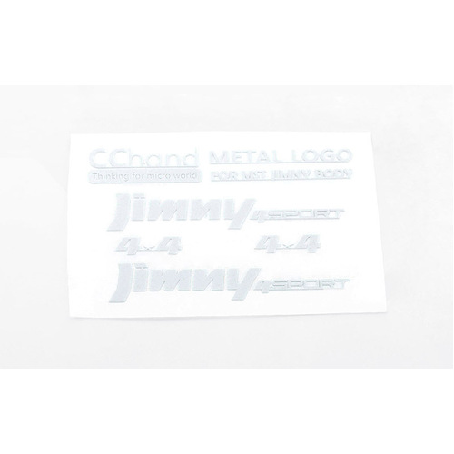 Metal Emblems for MST 1/10 CMX w/ Jimny J3 Body (White)