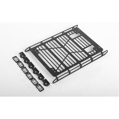 Adventure Roof Rack w/ Front and Rear Lights for Traxxas TRX-4 Mercedes-Benz G-500