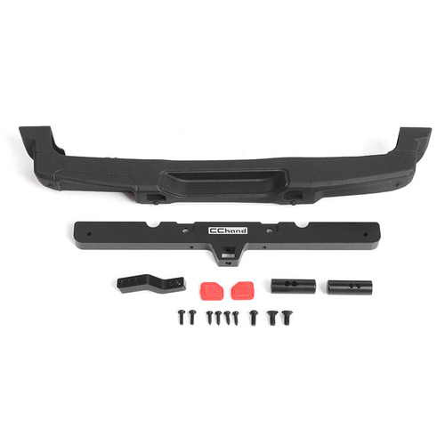 OEM Rear Bumper w/ Tow Hook for Axial 1/10 SCX10 III Jeep JLU Wrangler